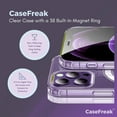 thumbnail image 4 of CASEFREAK Clear Silicone Case for iPhone 14 Plus (6.7") with Magnetic Ring MagSafe Compatible, 4 of 6