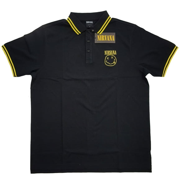 Nirvana Unisex Polo Shirt Smiley (Small)