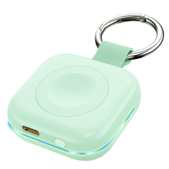 Cargador portátil HUOTO para Apple Watch inalámbrico de 1200 mAh, color verde