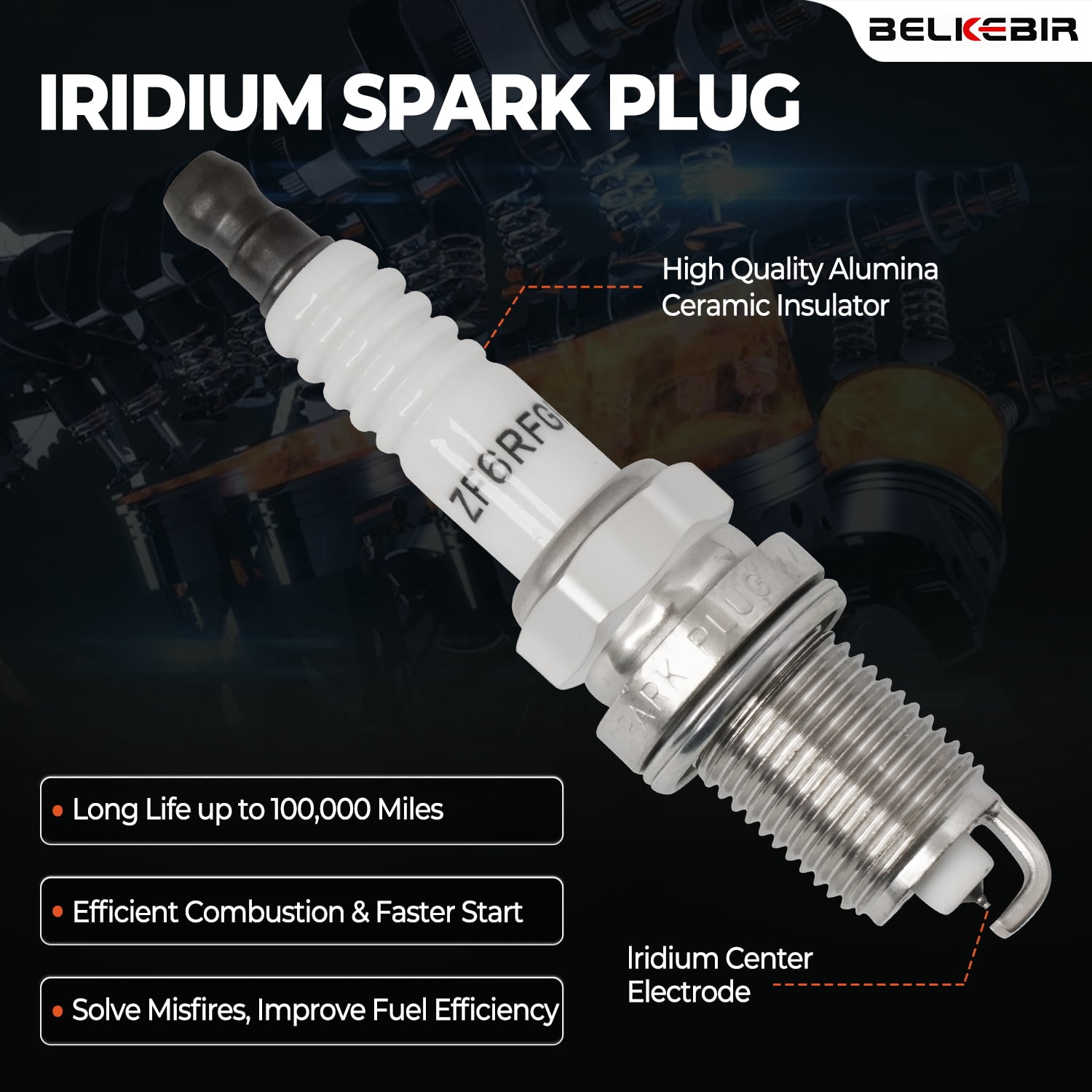 4PCS Ignition Coil Packs & Iridium Spark Plugs Compatible with 2007-2017 Jeep Compass Patriot 2.0L 2.4L, Chrysler 200 Sebring 2.4L, Dodge Avenger Journey Caliber 1.8L 2.0L 2.4L Replace UF557 C1587