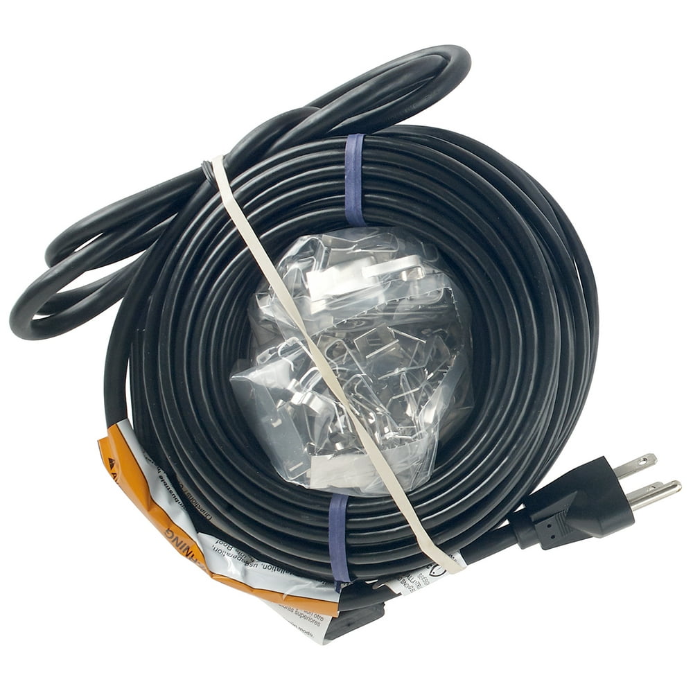 Frost King RC80 Automatic Electric Roof & Gutter Deicing Cable Kit, 80 feet, Black Walmart