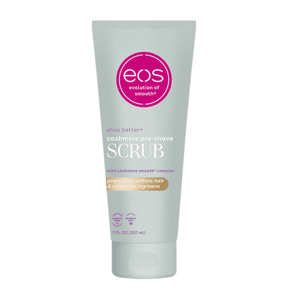 Eos Cashmere Skin Collection- Pre-Shave Body Scrub, Vanilla Cashmere, for Dryness, 7 oz