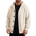 thumbnail image 6 of Ceisia Men's Hooded Button Down Knit Cardigan Long Sleeve Loose Casual Sweater Jacket With Side Pockets Gift, 6 of 6