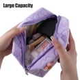 thumbnail image 5 of 1Pcs Travel Makeup Bag Makeup Brush Holder Makeup Organizer Bag Cosmetics Storage Bag Purple Cloth, 5 of 7