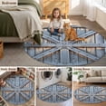 thumbnail image 5 of Farmhouse Wood Grain Round Area Rug 5Ft Washable Circle Rugs for Living Room Bedroom, Vintage Country Barn Gate Textured Non-Slip Carpet Floor Mats Indoor Outdoor Carpet Runner Aesthetic Home Decor, 5 of 8