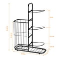 thumbnail image 3 of Ball Storage Rack, Sports Equipment Storage For Garage, Basketball Organizer Rack With Basket, 3 of 8