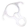 thumbnail image 4 of Figura de 50kN y 11000 Lbf shamjiam 8 descensores dispositivo de seguro de Rapel aleación de aluminio alta resistencia blanco, 4 of 8