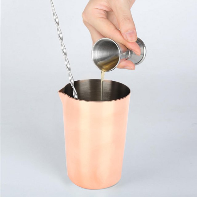 Taza mezcladora, taza agitadora de acero inoxidable 304 para cócteles, taza de cóctel de acero inoxidable, eleve su experiencia