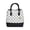 Black, variant on Marjorie Satchel Bag Women's, Vegan leather Circular Print Shoulder Bag Handbag Purse by Mia K