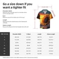 thumbnail image 5 of Goofa Sunset Coast Sunflower Printed Men's Casual Short-sleeved Shirt,Lightweight Breathable Button-down,Summer Casual men's top,Versatile Fashion shirt-Medium, 5 of 7