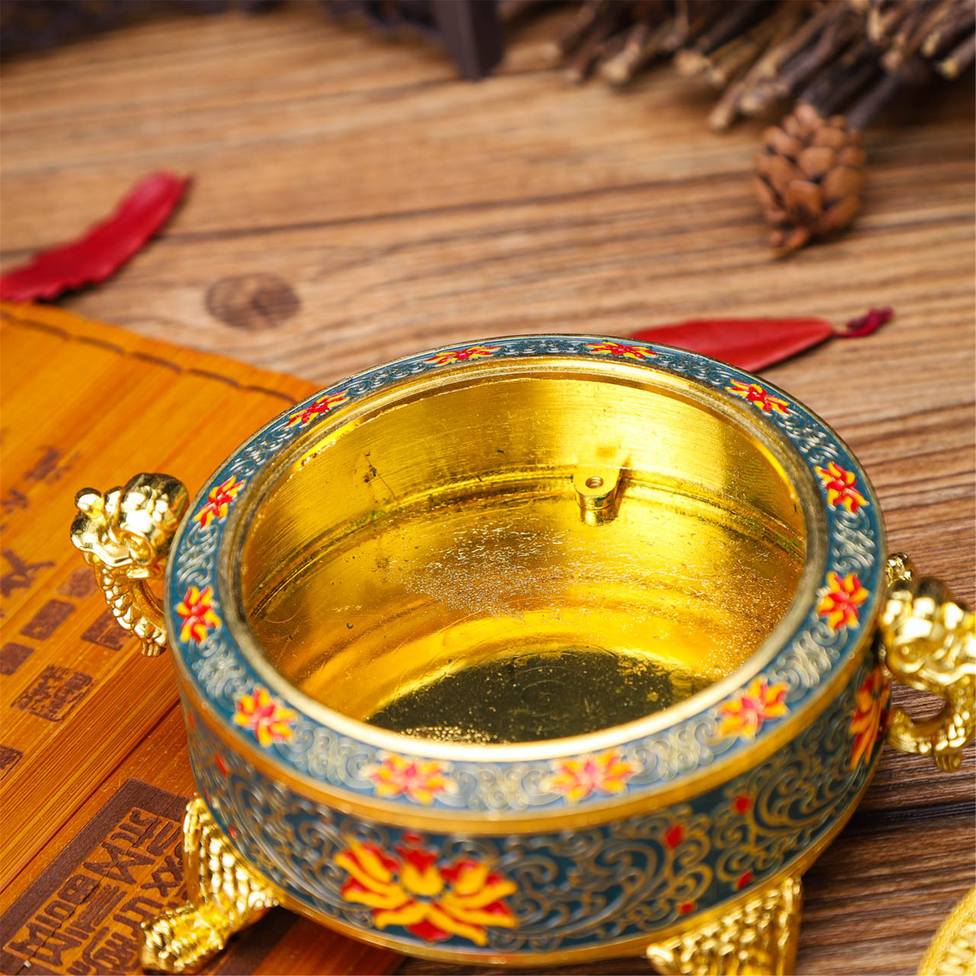 TTT MSW　Incense stand　GOLD Amazon.com: ORGAZARD Antique Gilding Ceramic Incense Burner