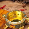 thumbnail image 2 of Vintage Incense Burner Holder, Gold & Blue, 2 of 6