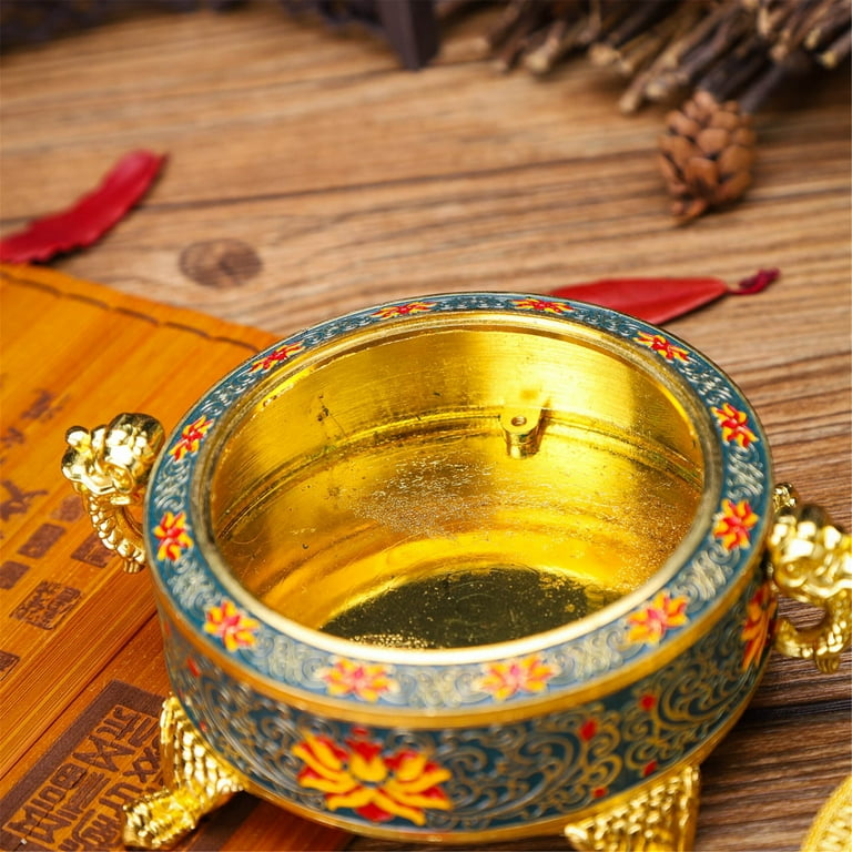 Vintage Incense Burner Holder, Gold & Blue - Walmart.com