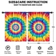thumbnail image 2 of Blackout Kids Curtains,Colorful Rainbow Tie Dye Spiral Pattern Childrens Insulated Curtains Set Of 2,Bedroom Essentials,Toddler Room Decor 42"x54", 2 of 5