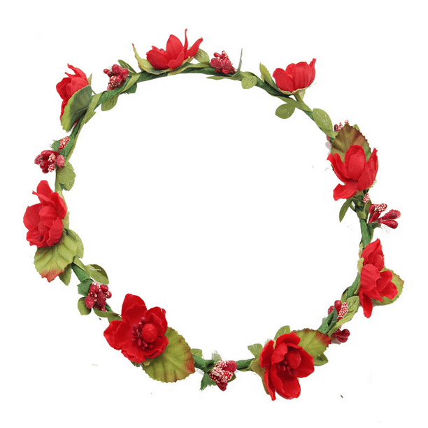 Floral Fall BOHO Diadema Flor Corona Festival Boda Playa Cabello Corona Ormromra