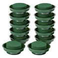 thumbnail image 1 of GUOOL 12x Premium Floral Wet Round 9cm Brick Block Base Supplies Foam + Bowl, 1 of 9