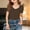 Brown, variant on Big Girls T-Shirts Tops Short Sleeve Ribbed V Neck T Shirt Comfortable Casual Tops For Big Kids And Tweens Soft Breathable Daily Wear Brown 7-8T