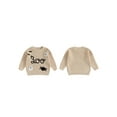 thumbnail image 2 of BemeyourBBs Baby Halloween Sweater Casual Letter Ghost Spider Embroidery Pullover, 2 of 9