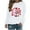 White, variant on Women's Long Sleeve Shirts Valentine's Day Heart Love Printed Blouses Casual Crew Neck Pullover Tops