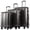 Gray, variant on Coolife Luggage 3 Piece Set PC+ABS Hardshell Suitcases with TSA Lock, Spinner Lightweight (orange, 3 piece set)
