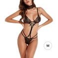 thumbnail image 1 of Conjunto de gargantilla de ropa interior erótica de encaje de lencería sexy para mujer Body de niña, M sidaley XX000069-02, 1 of 7