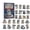 #05, variant on Nativity Advent Calendar, 24 Day Christmas Countdown with 2D Acrylic Nativity Hanging Ornaments, Journey to Bethlehem Faith Collection for Tree and Holiday Display