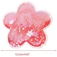thumbnail image 4 of Non-Slip Sakura CoFFee Cup PVC Home Tea Glitter Quicksand For Drink Sakura Cup Insulation Placemats For Home Kitchen OFFice Desk Table, 4 of 7