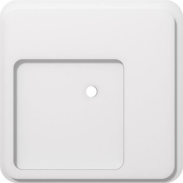 Ekena Millwork CMP16LN-01000 16 in. OD x 1 in. ID Square Lucan Architectural Grade PVC Contemporary Ceiling Medallion