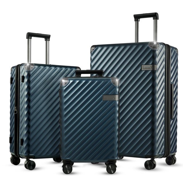 Juego de 3 piezas con carcasa rígida expandible de policarbonato Luggage LUGGEX