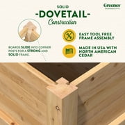 Greenes Fence 32 L x 16 W x 31 H Original Cedar Elevated Garden Bed