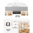 thumbnail image 3 of Fall Pumpkins Bed Skirt Queen Size 16 Inch Drop, Wrap Around Bed Skirts, Thanksgiving Vintage Country Harvest Leaf Elastic Bedskirt Pleated Bed Frame Cover Luxurious Dust Ruffle for Queen Bed, 3 of 6