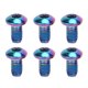 thumbnail image 3 of Tornillos de disco de freno de bicicleta de montaña de acero de titanio M5x10 mm de colores, pernos de cabeza universales T25 para bicicletas, 3 of 8