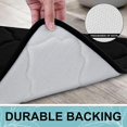 thumbnail image 4 of 2 uds alfombra de baño antideslizante, alfombra de baño de espuma viscoelástica suave, alfombra de baño absorbente, lavable a máquina, negro y gris, 43*61cm, 4 of 4