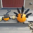 thumbnail image 6 of Set of 10 Turkey Pumpkin Making Kit, Black Metal DIY Poke into Pumpkin Decoration for Autumn Fall Thanksgiving Harvest Home Outdoor Ornaments, 6 of 8