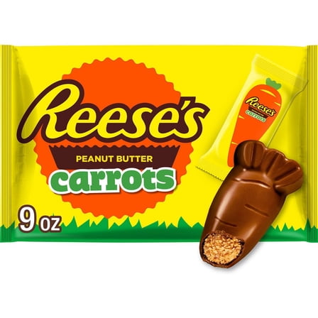 Reese's Milk Chocolate Peanut Butter Creme Carrots Easter Candy - 9oz