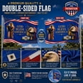 thumbnail image 5 of God Bless America Flag 3x5 Ft Double-sided Patriotic Eagle Flag, America 250th Anniversary Flag with Brass Grommets, Heavy Duty Polyester USA 250 Merchandise for Indoor Outdoor July 4th Decorations, 5 of 5