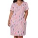 thumbnail image 2 of Vestido holgado con bolsillos para mujer, con estampado decorativo de raquetas de tenis vintage sobre fondo rosa., 2 of 6