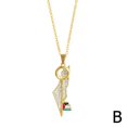 thumbnail image 3 of Palestine Map Key Plated Necklace Unique Pendant Jewelry Gift NEW, 3 of 3