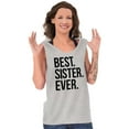 thumbnail image 3 of Best Sister Ever Siblings Family Joke Womens Plus Size Graphic Tank Top Brisco Brands 2X, 3 of 5