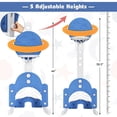 thumbnail image 3 of Kadyn Sports Center with Basketball Soccer Game Set, Basketball Hoop Set, Adjustable Basketball Set,3 in 1 Kids Basketball Hoop Set with Balls-Blue, 3 of 7