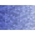 thumbnail image 1 of Ahgly Company Indoor Rectangle Patterned Denim Blue Area Rugs, 2' x 5', 1 of 6