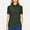 Army Green, variant on VgaVtl Plus Size Womens Shirts Collared Short Sleeve Polo Ladies Tops Loose Button Casual Fitness Solid Color Tops,Orange S
