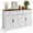 White/Brown, variant on Aiho Farmhouse Kitchen Buffet Cabinet with Storage – 55.1" Rustic Sideboard with Drawers & Doors (White/Brown)