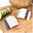 thumbnail image 5 of Stainless Steel Finger Protector Neck Guard for Kitchen Knife Chopping, Adjustable Cut-Protection Guard for Left or Right Hand 1 Pack, 5 of 5