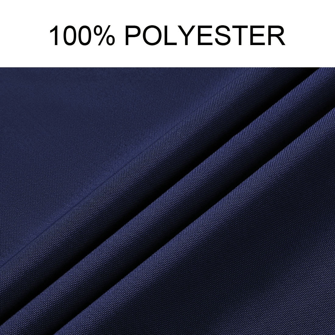 Unique Bargains Rectangle Tablecloth soft and comfortable Polyester Table Cover Navy Blue 60" x 120"