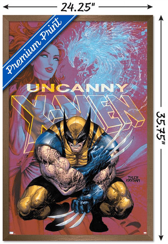 Marvel Comics - Wolverine Jean Grey - Uncanny X-Men #19 Wall Poster, 22.375" x 34", Framed