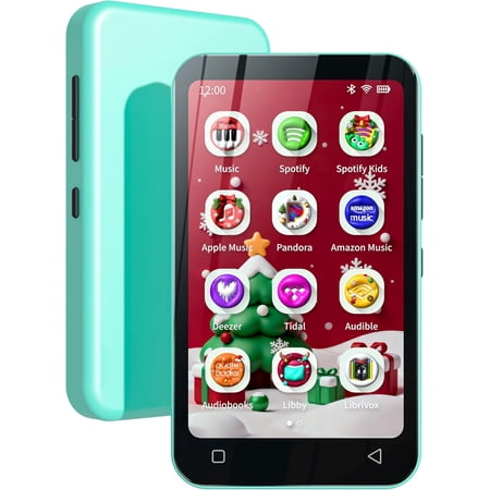 80GB MP3 Player with , Parental Controls, Pre-Installed Spotify, Spotify , Audible, 4" WiFi MP4 Player Up to 1TB (Blue)