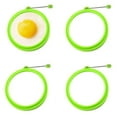 thumbnail image 3 of 4pcs Silicone Egg Ring, Egg Rings Non Stick, Egg Cooking Rings, Perfect Fried Egg Mold Or Pancake Rings, 3 of 5