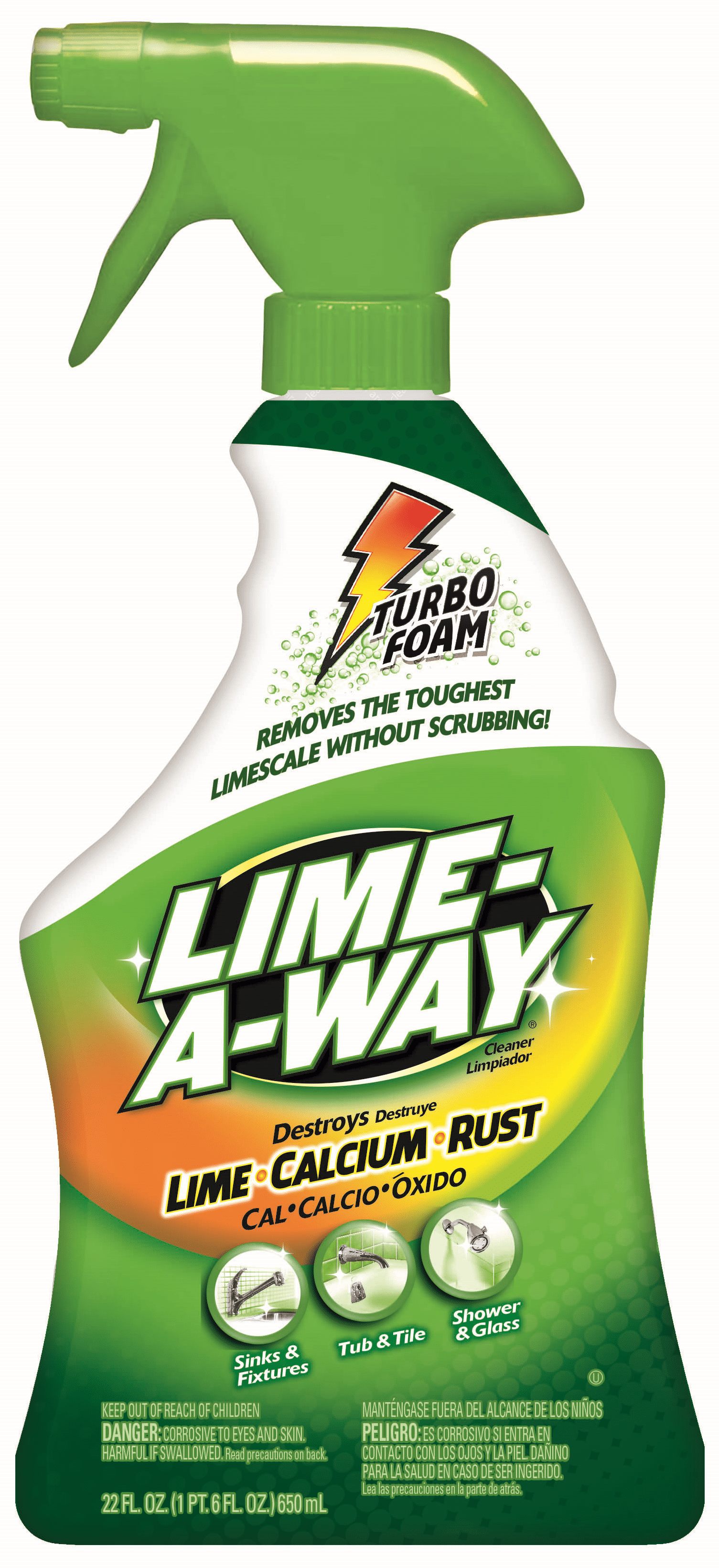 LIME-A-WAY Bathroom cleanr, Removes Lime Calcium Rust, 22 Ounce Bottle