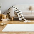 thumbnail image 2 of MerryHome Soft Plush Faux Fur Area Rug 3x5 Feet, Luxury Rectangular Fuzzy Carpet, White, 2 of 7